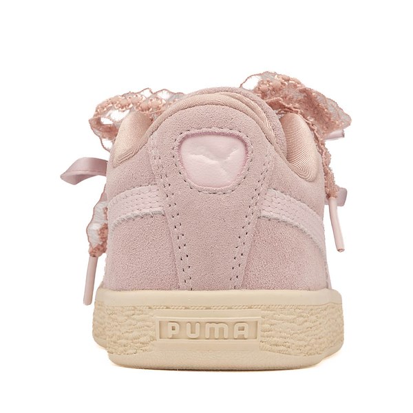 alternate view PUMA Suede Bloom Athletic Shoe - Little Kid / Big Kid - Misty Pink / Powder PinkALT4
