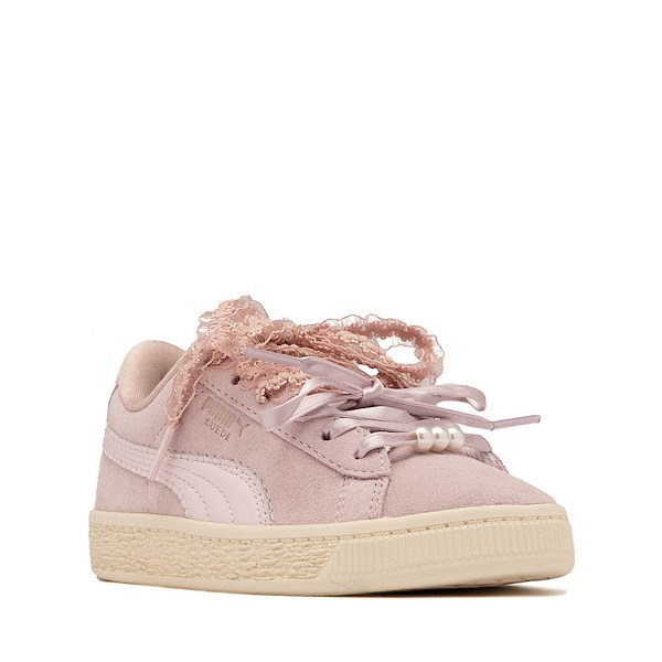 alternate view PUMA Suede Bloom Athletic Shoe - Little Kid / Big Kid - Misty Pink / Powder PinkALT5