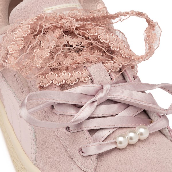 alternate view PUMA Suede Bloom Athletic Shoe - Little Kid / Big Kid - Misty Pink / Powder PinkALT5B