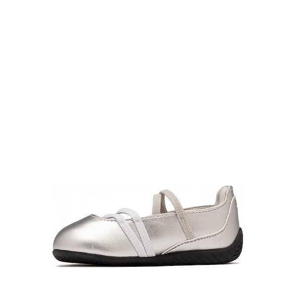alternate view PUMA Speedcat Ballet Metallic Sneaker - Baby / Toddler - Metallic Ash Gray / PUMA WhiteALT1