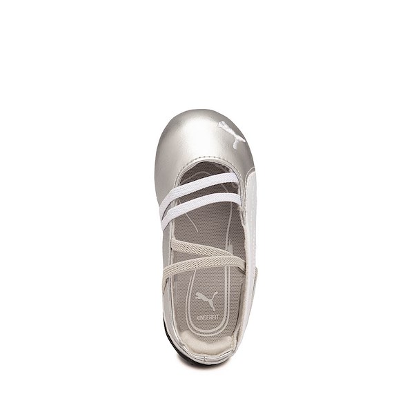 alternate view PUMA Speedcat Ballet Metallic Sneaker - Baby / Toddler - Metallic Ash Gray / PUMA WhiteALT2