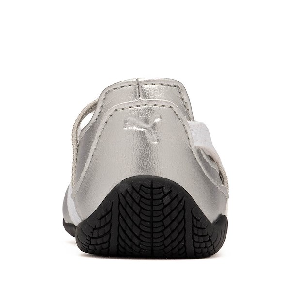 alternate view PUMA Speedcat Ballet Metallic Sneaker - Baby / Toddler - Metallic Ash Gray / PUMA WhiteALT4
