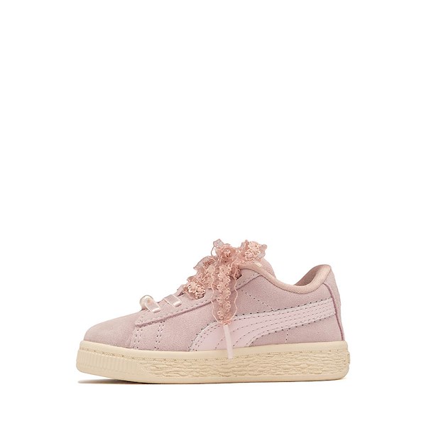 alternate view PUMA Suede Bloom Athletic Shoe - Baby / Toddler - Misty Pink / Powder PinkALT1