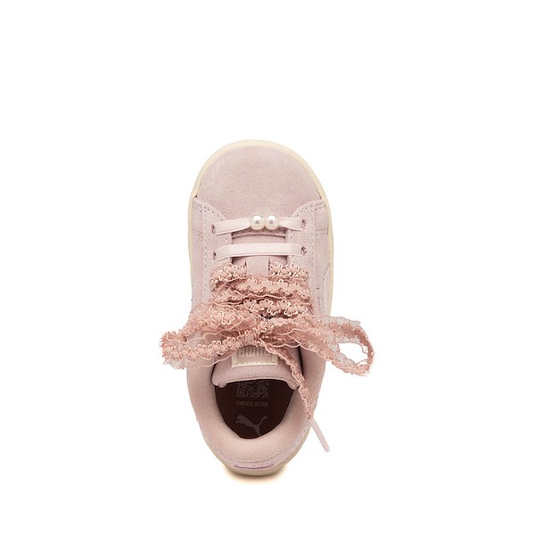 alternate view PUMA Suede Bloom Athletic Shoe - Baby / Toddler - Misty Pink / Powder PinkALT2