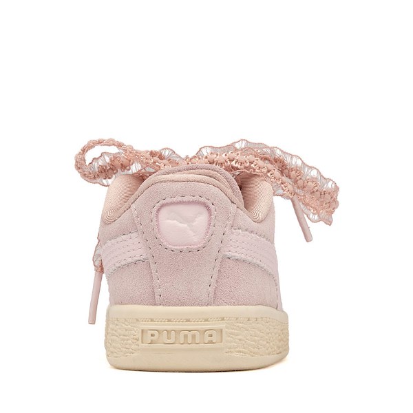 alternate view PUMA Suede Bloom Athletic Shoe - Baby / Toddler - Misty Pink / Powder PinkALT4