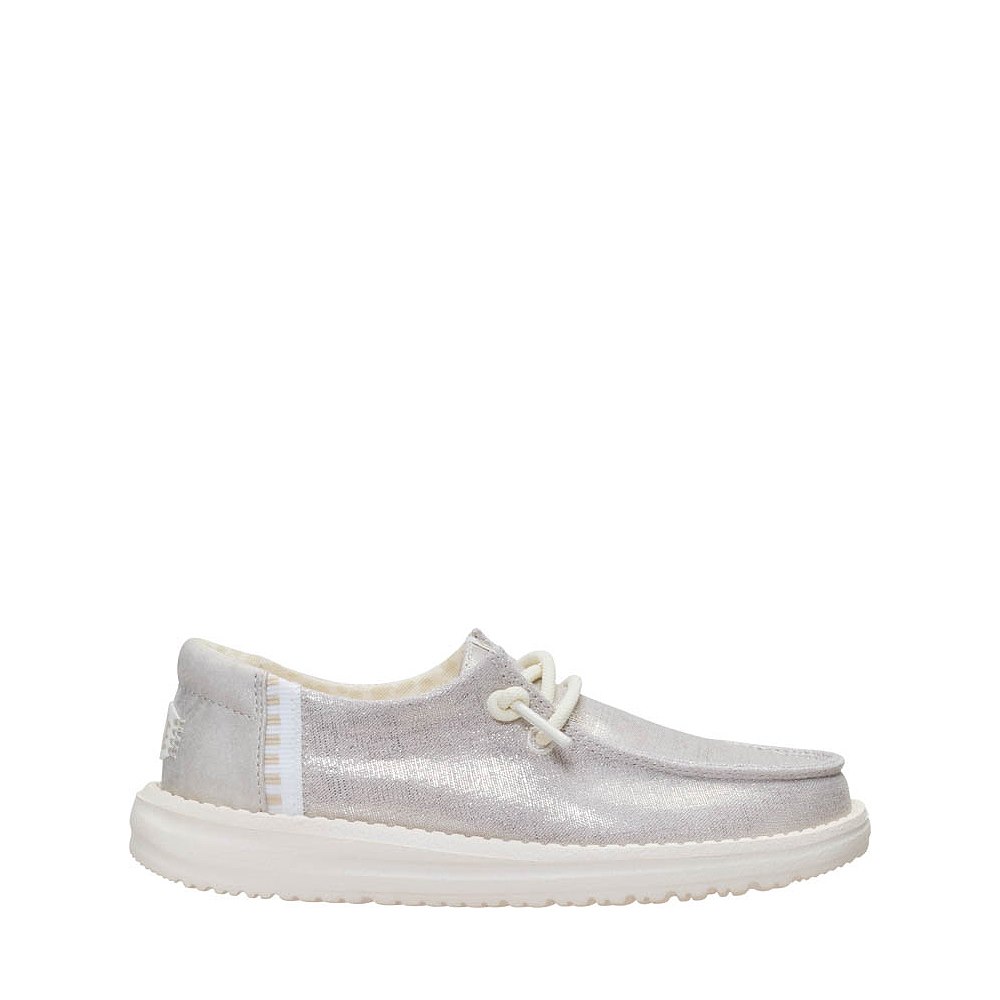 HEYDUDE Wendy Metallic Slip-On Casual Shoe - Little Kid / Big Kid - Platinum