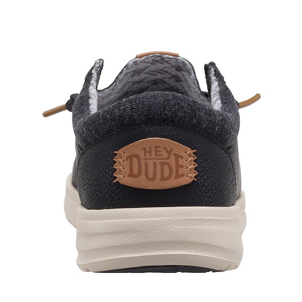 alternate view HEYDUDE Paul Classic Slip-On Casual Shoe - Little Kid / Big Kid - BlackALT4
