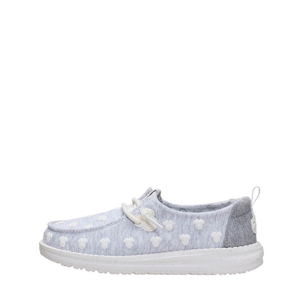 alternate view HEYDUDE Wendy Minnie Jersey Slip-On Casual Shoe - Little Kid / Big Kid - Grey / MulticolorALT1