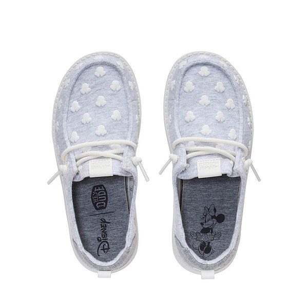 alternate view HEYDUDE Wendy Minnie Jersey Slip-On Casual Shoe - Little Kid / Big Kid - Grey / MulticolorALT2