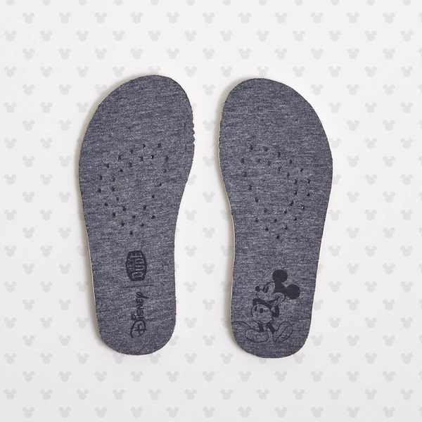 alternate view HEYDUDE Wally Mickey Jersey Slip-On Casual Shoe - Little Kid / Big Kid - Grey / MulticolorALT2B