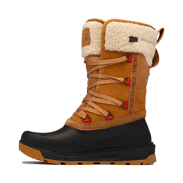 alternate view Womens The North Face Shellista VI Mid Waterproof Boot - Timber Tan / TNF BlackALT1