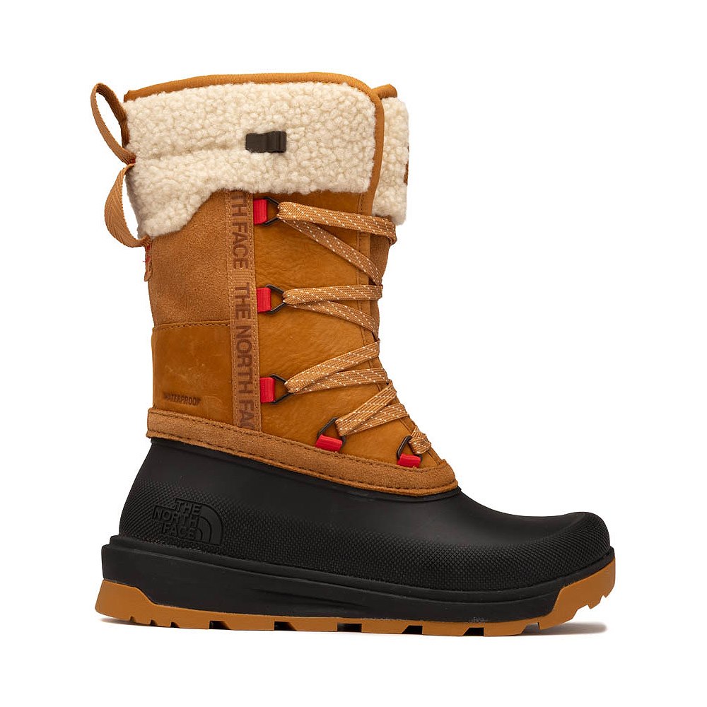 Womens The North Face Shellista VI Mid Waterproof Boot - Timber Tan / TNF Black