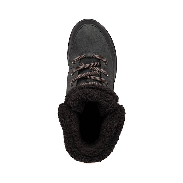 alternate view Womens The North Face THERMOBALL&trade; Leather Lace-Up Waterproof Boot - TNF Black / TNF BlackALT2