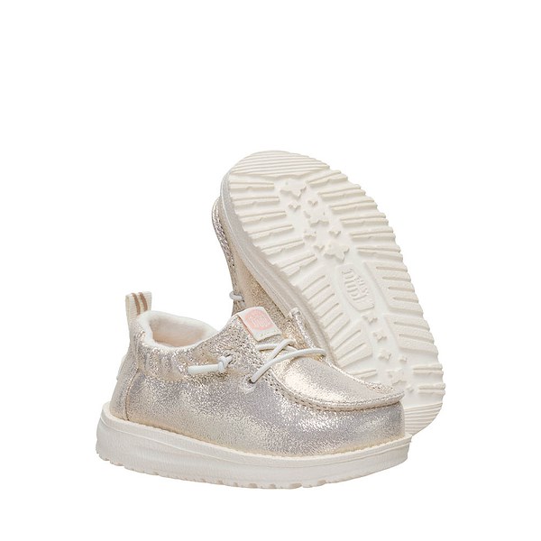 alternate view HEYDUDE LILDUDE Seasonal Slip-On Casual Shoe - Baby - ChampagneALT3