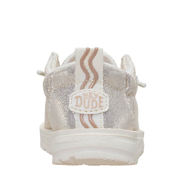alternate view HEYDUDE LILDUDE Seasonal Slip-On Casual Shoe - Baby - ChampagneALT4