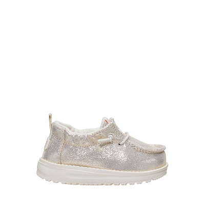 Main view of HEYDUDE LILDUDE Seasonal Slip-On Casual Shoe - Baby - Champagne