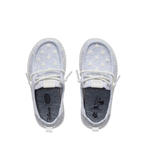 alternate view HEYDUDE Wendy Minnie Jersey Slip-On Casual Shoe - Toddler - Grey / MulticolorALT2