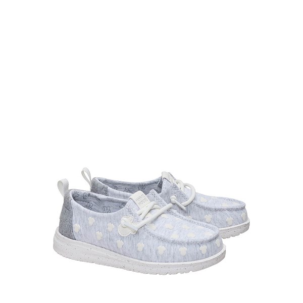 alternate view HEYDUDE Wendy Minnie Jersey Slip-On Casual Shoe - Toddler - Grey / MulticolorALT5