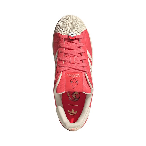 alternate view adidas x Pok&eacute;mon Superstar II Athletic Shoe - Preloved Scarlet / Preloved Scarlet / Cream WhiteALT2