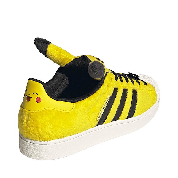 alternate view adidas x Pok&eacute;mon Superstar II Athletic Shoe - Yellow / Yellow / Core BlackALT4