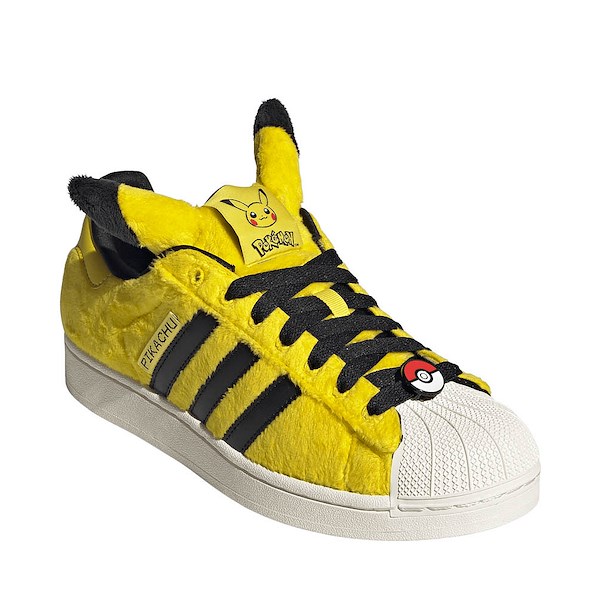 alternate view adidas x Pok&eacute;mon Superstar II Athletic Shoe - Yellow / Yellow / Core BlackALT5