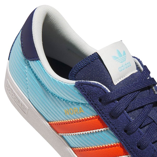 alternate view adidas Nora Skate Shoe - Bliss Blue / Semi Impact Orange / Dark BlueALT5B
