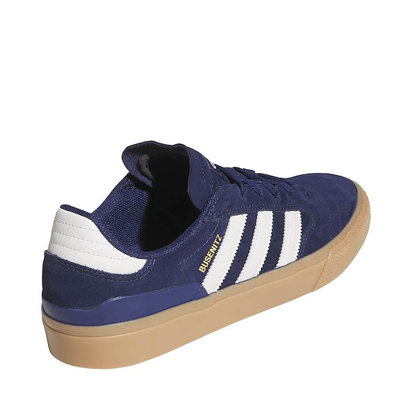alternate view Mens adidas Busenitz Vulc II Skate Shoe - Dark Blue / Crystal White / Gum 4ALT4