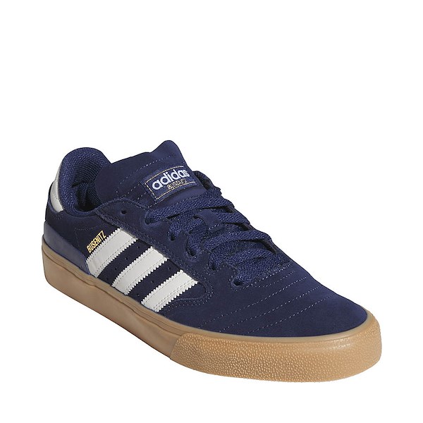 alternate view Mens adidas Busenitz Vulc II Skate Shoe - Dark Blue / Crystal White / Gum 4ALT5