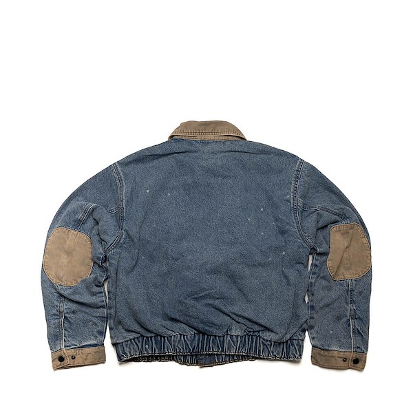 alternate view VANSZA Denim Hunting Jacket - Light Stonewash BlueALT1