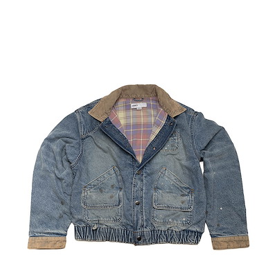 Main view of VANSZA Denim Hunting Jacket - Light Stonewash Blue