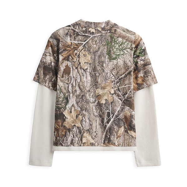 alternate view VANSZA Layer Long Sleeve Top - Camo GreenALT1