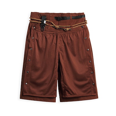 Main view of VANSZA Outdoor Oversized Shorts - Brown Earth