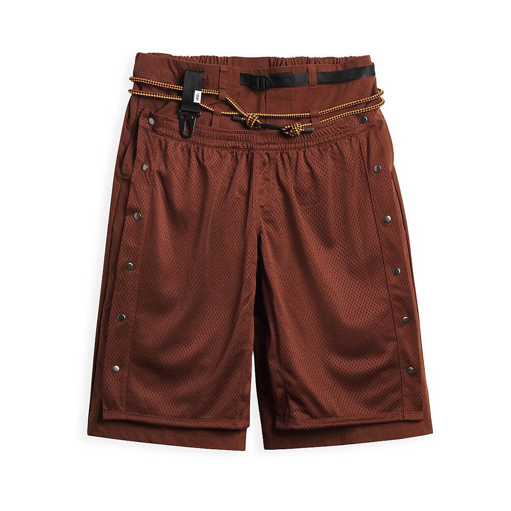 VANSZA Outdoor Oversized Shorts - Brown Earth