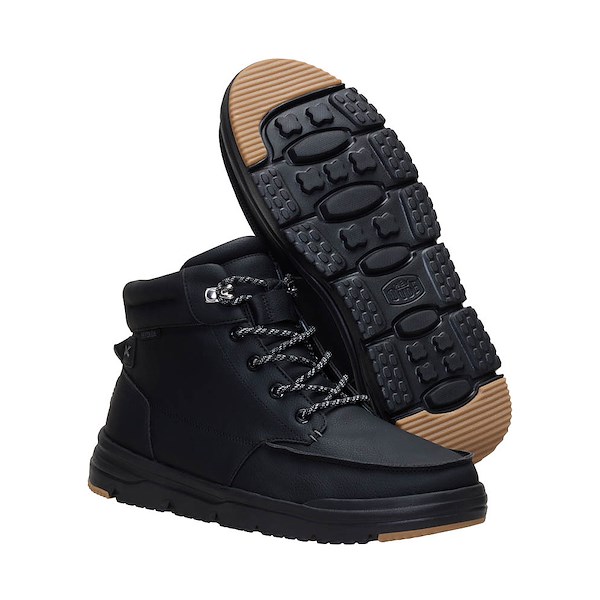 alternate view Mens HEYDUDE Bradley II Classic Boot - Black / BlackALT3
