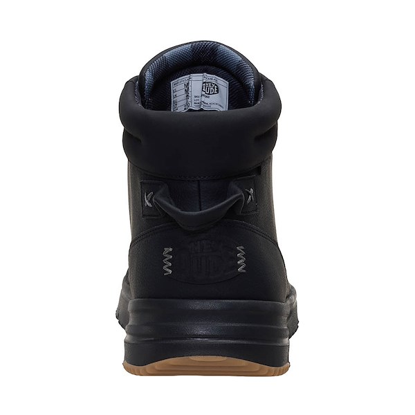 alternate view Mens HEYDUDE Bradley II Classic Boot - Black / BlackALT4