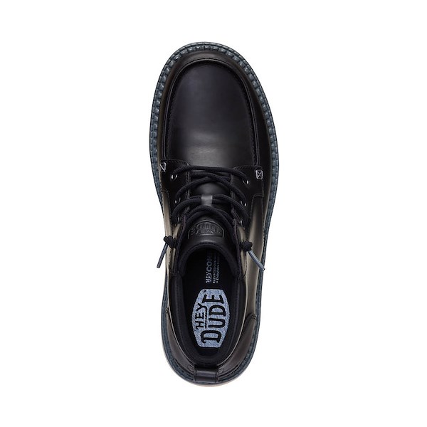 alternate view Mens HEYDUDE Flint Boot - Black / MulticolorALT2