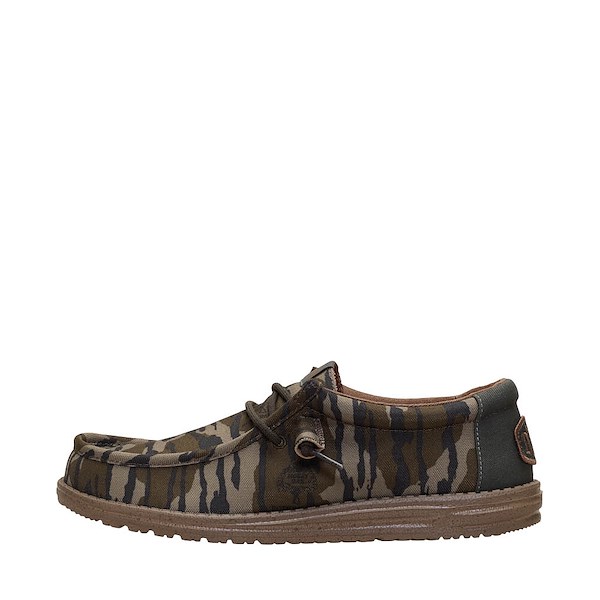alternate view Mens HEYDUDE x Mossy Oak Wally OBL Casual Shoe - Brown CamoALT1