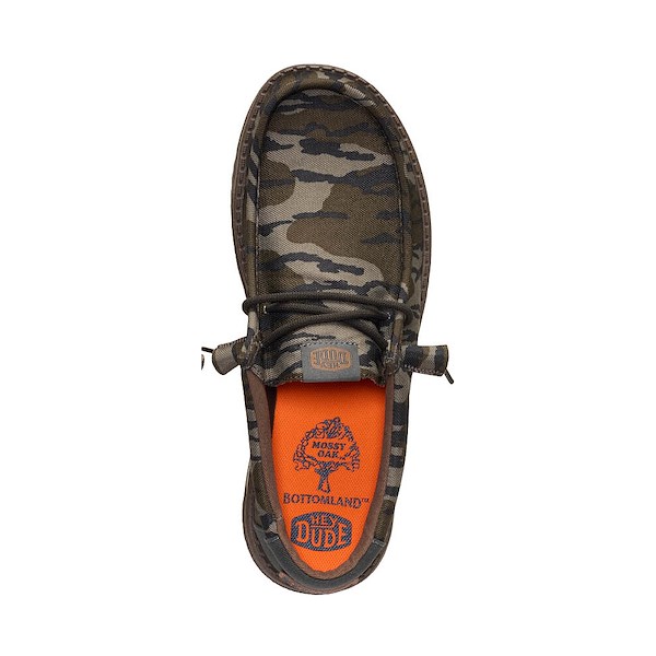 alternate view Mens HEYDUDE x Mossy Oak Wally OBL Casual Shoe - Brown CamoALT2