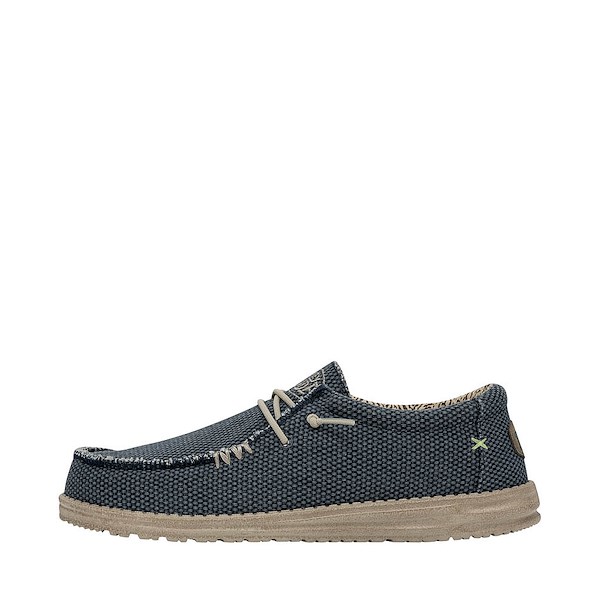 alternate view Mens HEYDUDE Wally Braided Casual Shoe - Blue NightALT1