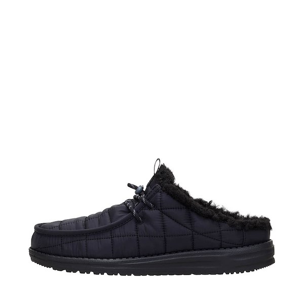 alternate view Mens HEYDUDE Wally Slip Camp Nylon Slipper - Black / Wood ThrushALT1