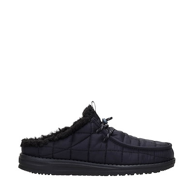 Main view of Mens HEYDUDE Wally Slip Camp Nylon Slipper - Black / Wood Thrush
