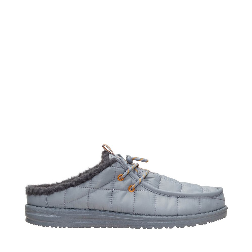 Mens HEYDUDE Wally Slip Camp Nylon Slipper - Monument Grey