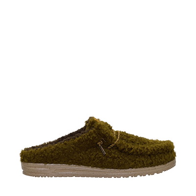Main view of Mens HEYDUDE Wally Slipper - Dark Olive / Multi