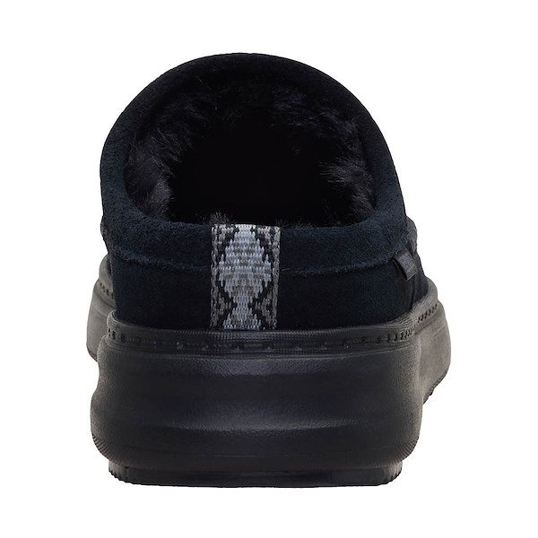 alternate view Womens HEYDUDE Remi Toastee Suede Clog - Black / BlackALT4