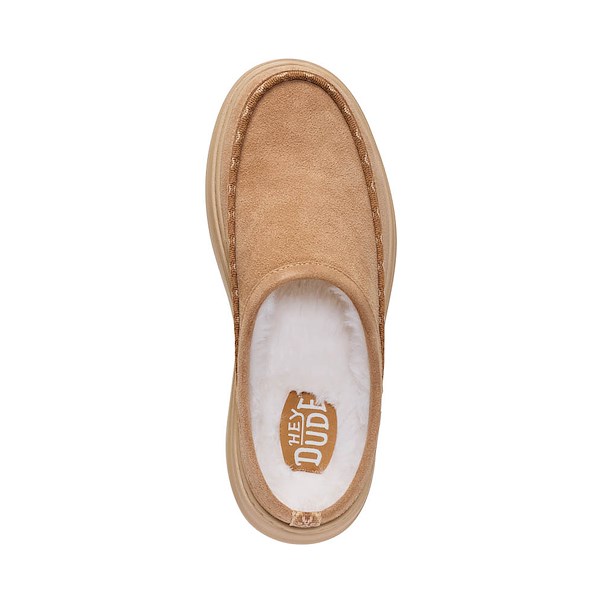 alternate view Womens HEYDUDE Remi Toastee Suede Clog - TanALT2