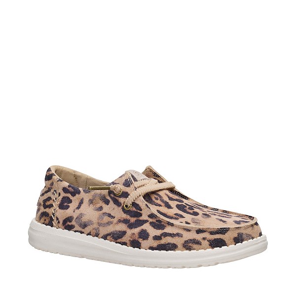 alternate view Womens HEYDUDE Wendy Craft Casual Shoe - Taupe LeopardALT5