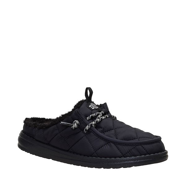 alternate view Womens HEYDUDE Wendy Slip Camp Nylon Slipper - Black / BlackALT5