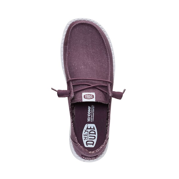alternate view Womens HEYDUDE Wendy Stretch Slip-On Casual Shoe - HuckleberryALT2
