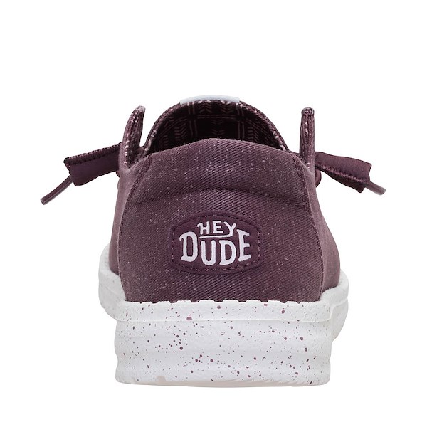 alternate view Womens HEYDUDE Wendy Stretch Slip-On Casual Shoe - HuckleberryALT4
