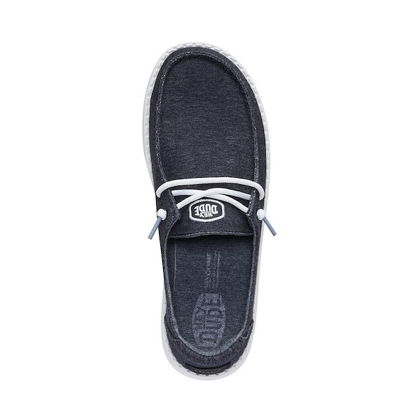 alternate view Womens HEYDUDE Wendy Stretch Slip-On Casual Shoe - BlackALT2